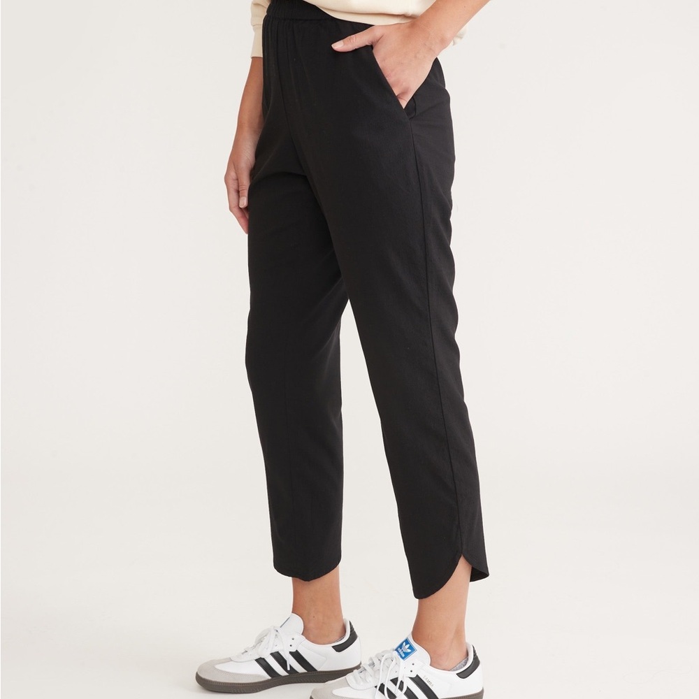 Marine Layer Black Cropped Ankle Pants